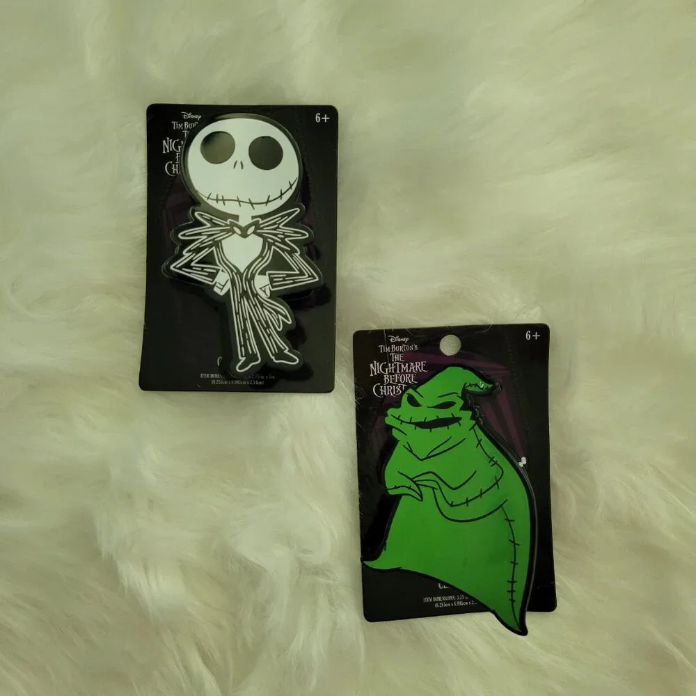 Nightmare Before Christmas Jack & Oogie Boogie Claw Clip Set